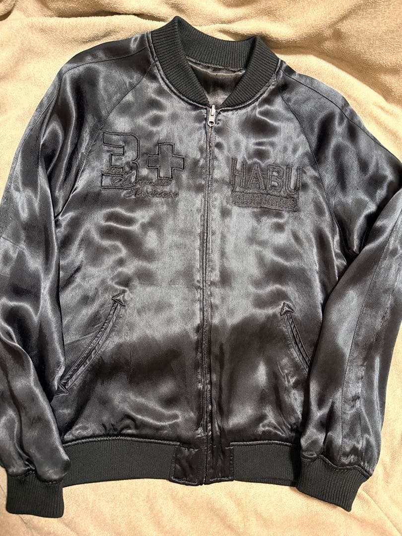 ２面用 AVIREX USA 蛇 日本 スカジャン レーヨン vintage