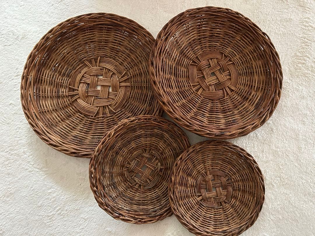 p*2様 松本購入 あけび　ザル カゴ　4つセット　松本