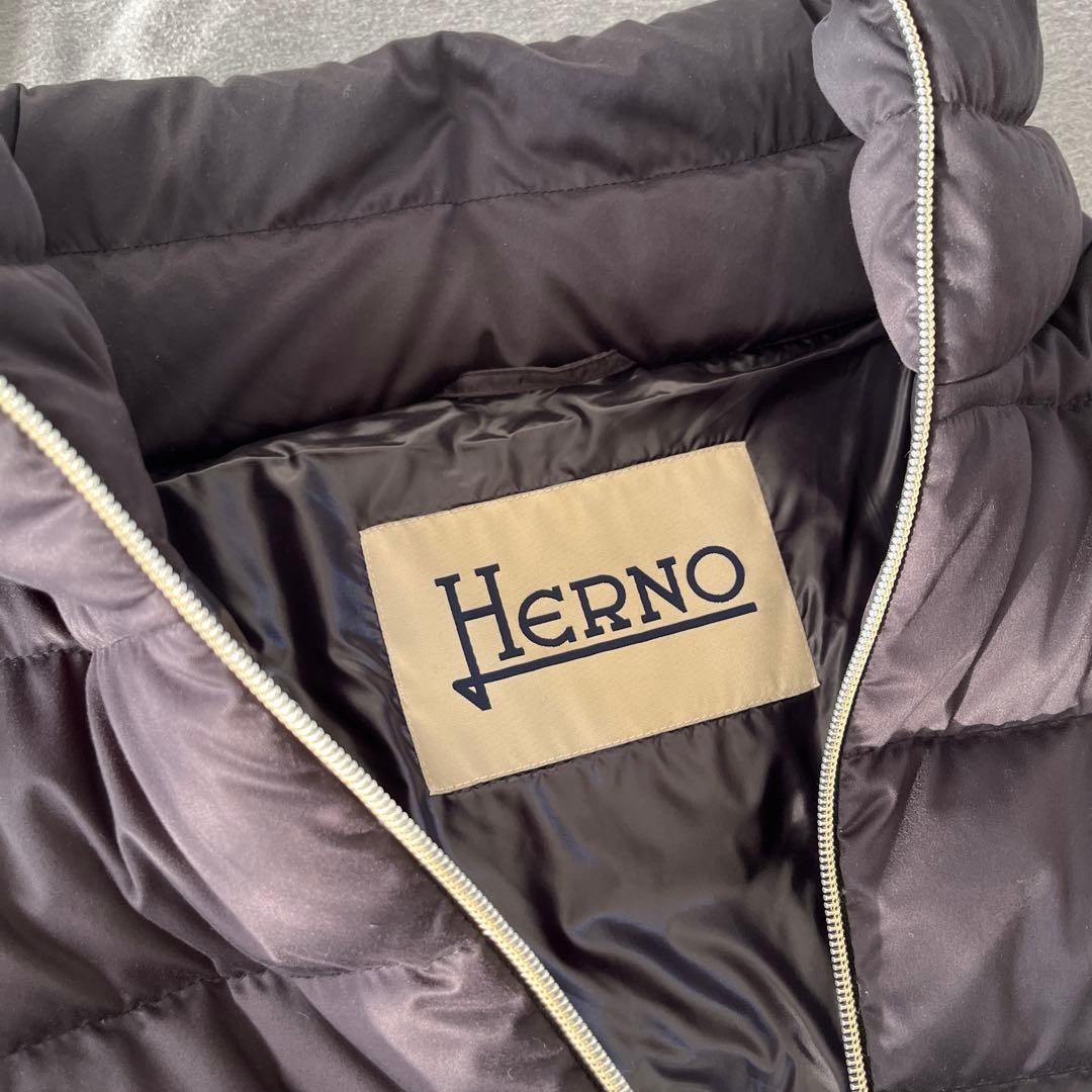 Herno ヘルノ　ダウンジャケット　ロング丈　38 ブラック　ミラノ直営店