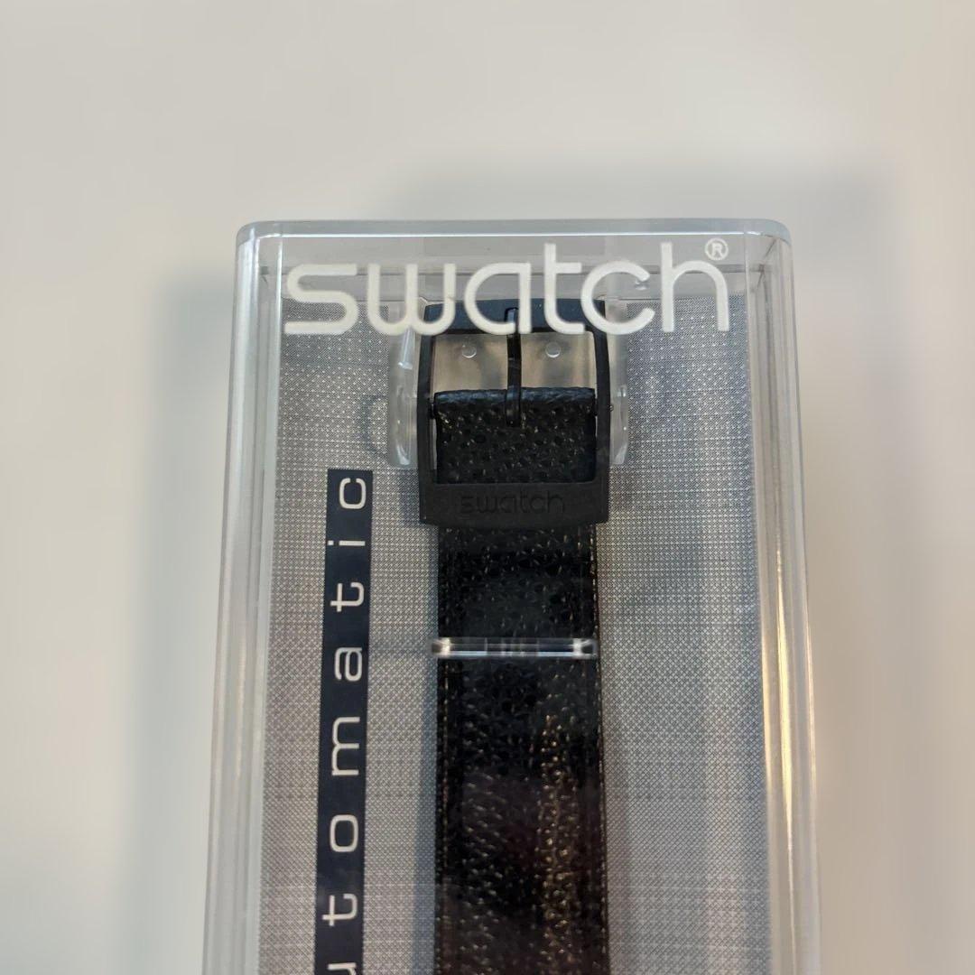 Swatch 自動巻き ブラック 時計 ほぼ未使用