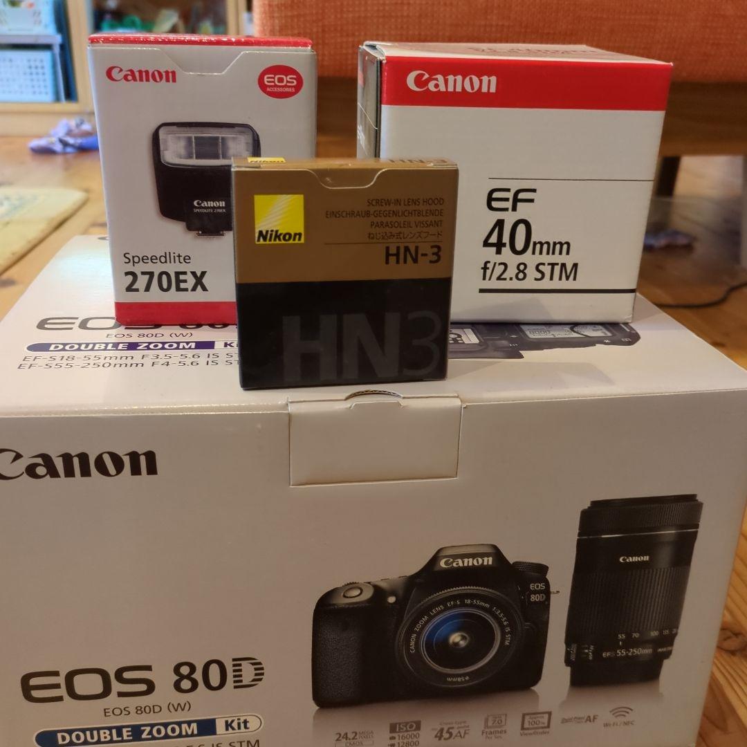 キャノンEOS 80D ダブルズームキット　他