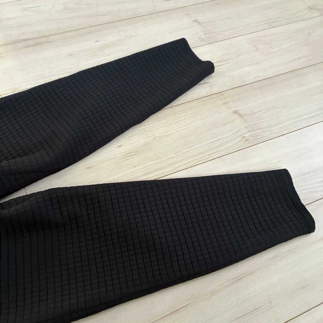 美品 ルルレモン lululemon キルティングスウェット 上下セット 黒 S