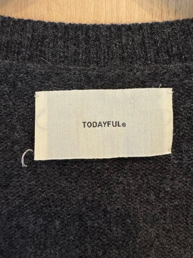 TODAYFUL Vネックカシミヤ100%ニット美品