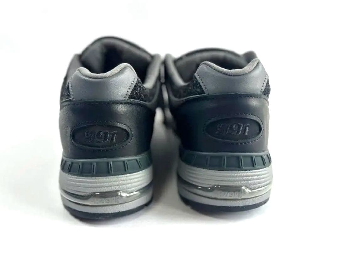 靴 New Balance 991 \"Black & Gray\" M991DJ 26