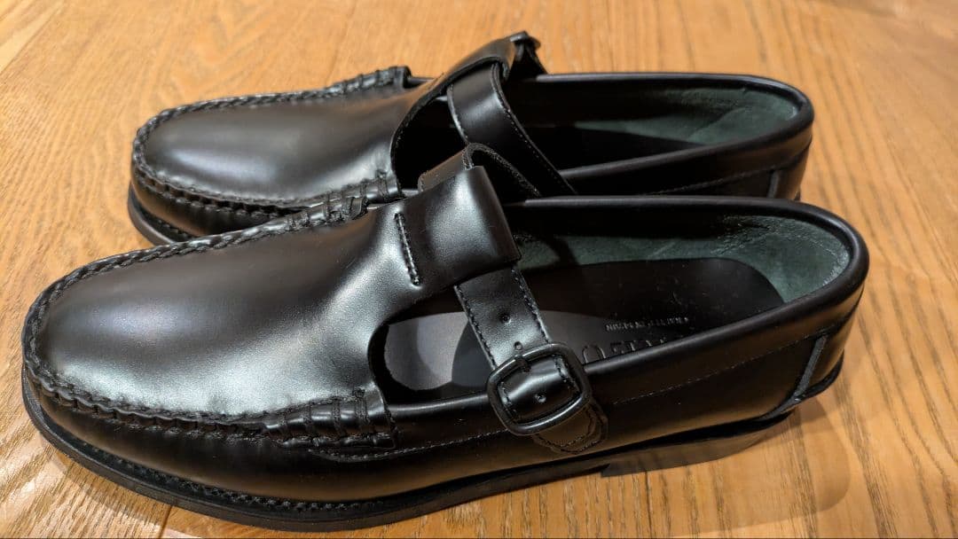 値下げ【HEREU】ALBER T-bar Loafer/black/38