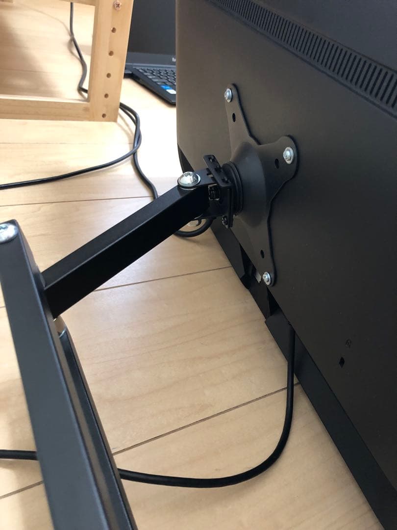 IO-DATA 高解像度LEDディスプレイLCD-MQ241XDB ＋壁掛アーム