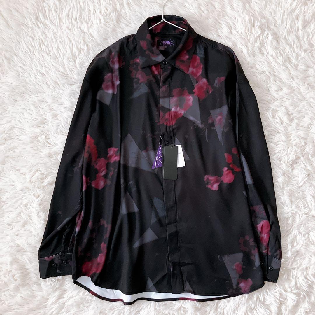 プロジェクトセカイ ZOZOTOWN ノーバディーフラワープリントシャツHARE