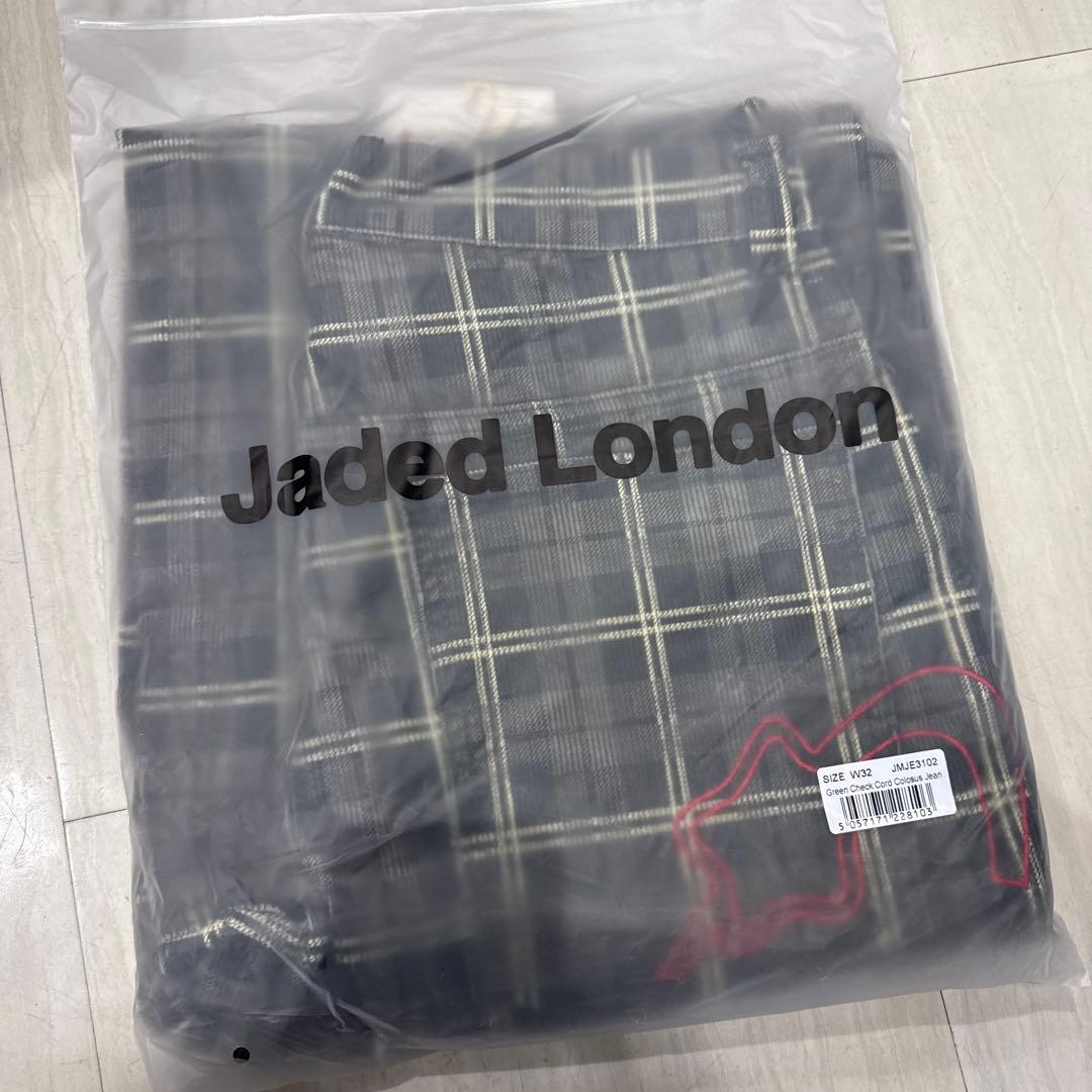 サイズ32 かつき着用 Jaded London 緑チェックパンツ