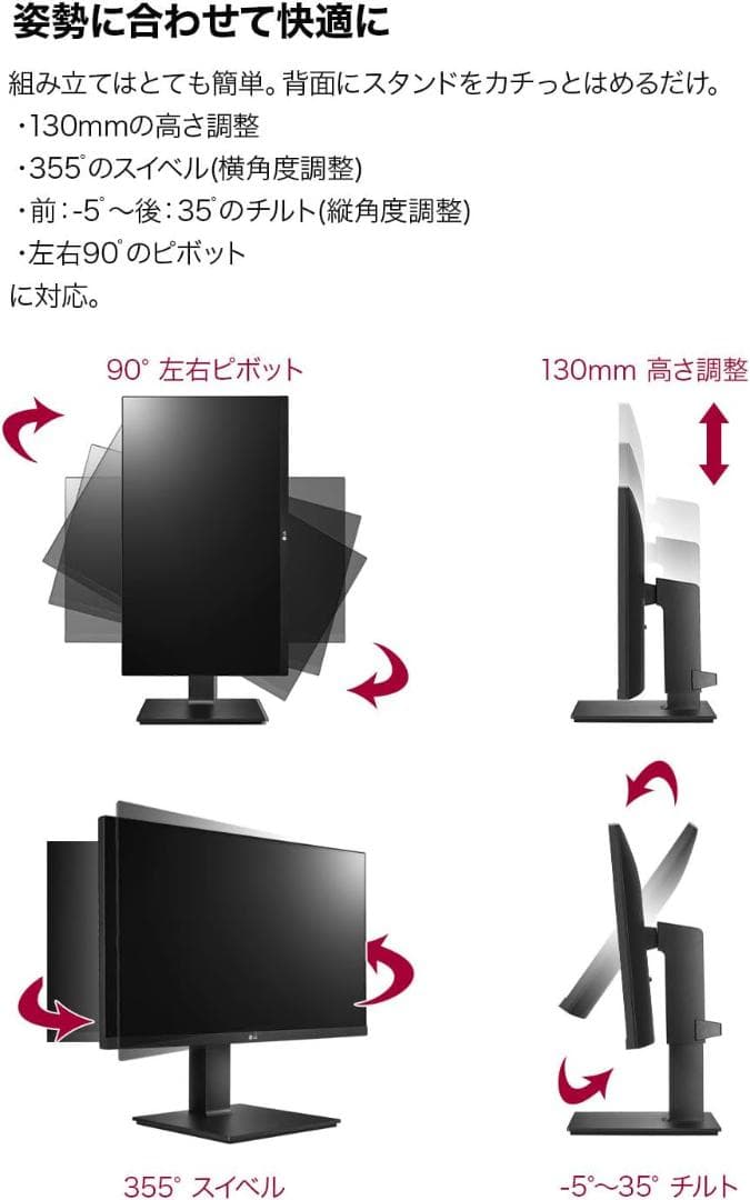 送料込み! 極美品 LG 24QP550-B 23.8インチ モニター HDR
