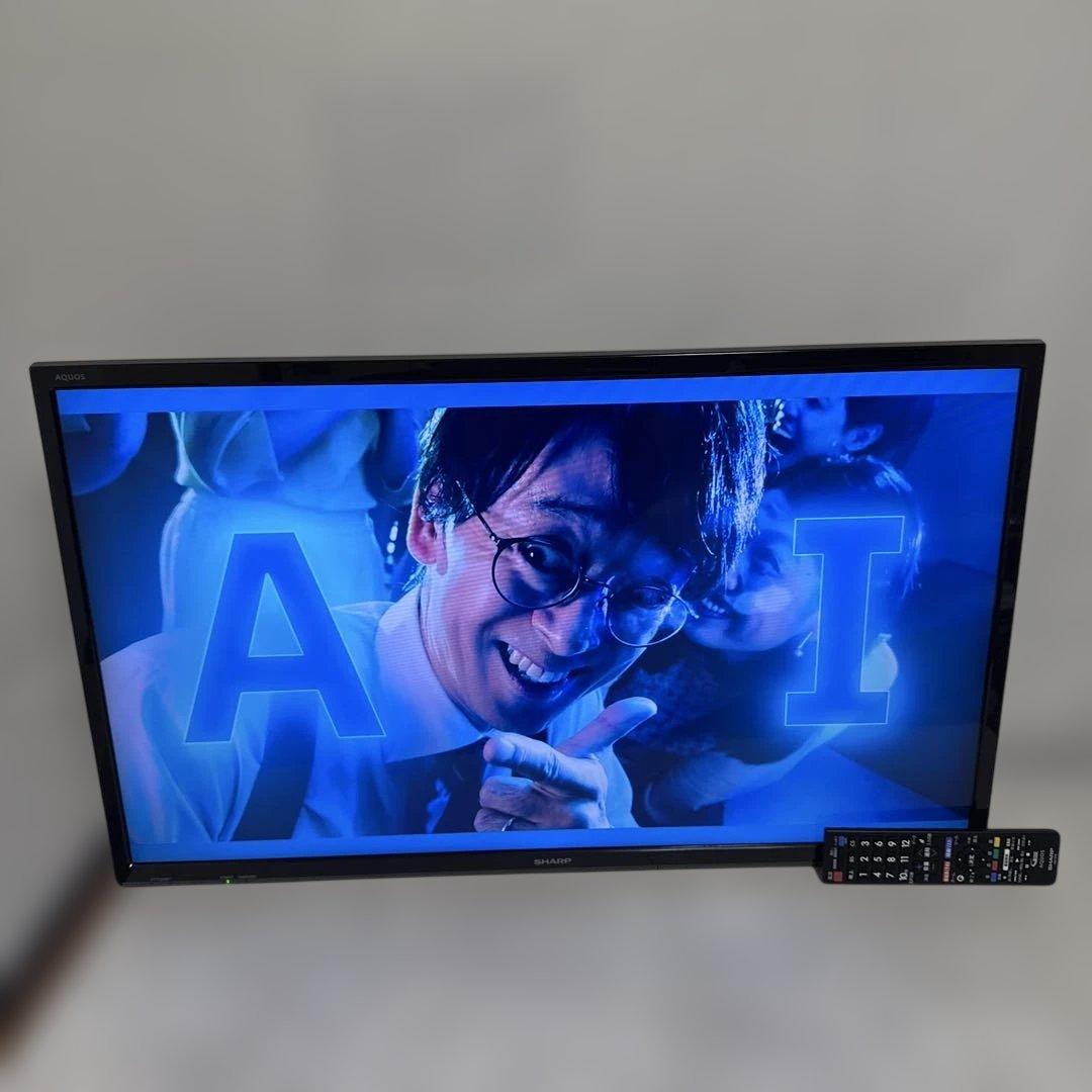 美品 SHARP 2019年製 32V型 AQUOS LED液晶テレビ 外付対応