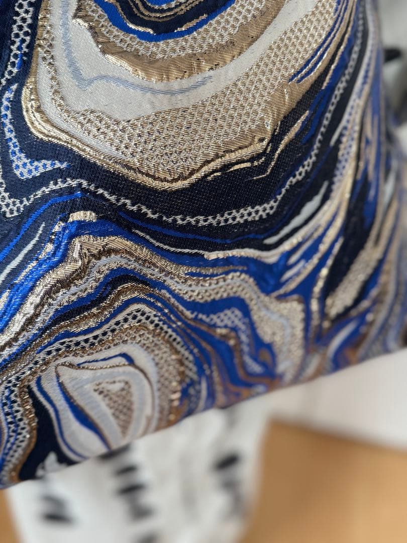 大人兵児帯【オーシャン】【スノーホワイトプラチナシルバー】セット