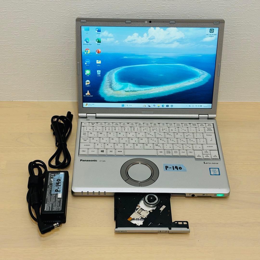レッツノート PC Windows11 SSD DVD オフィス付き P-140