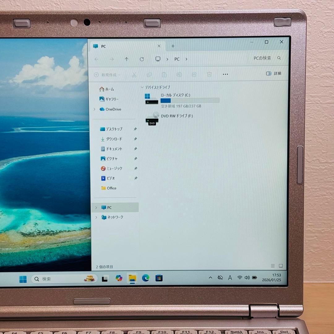 レッツノート PC Windows11 SSD DVD オフィス付き P-140