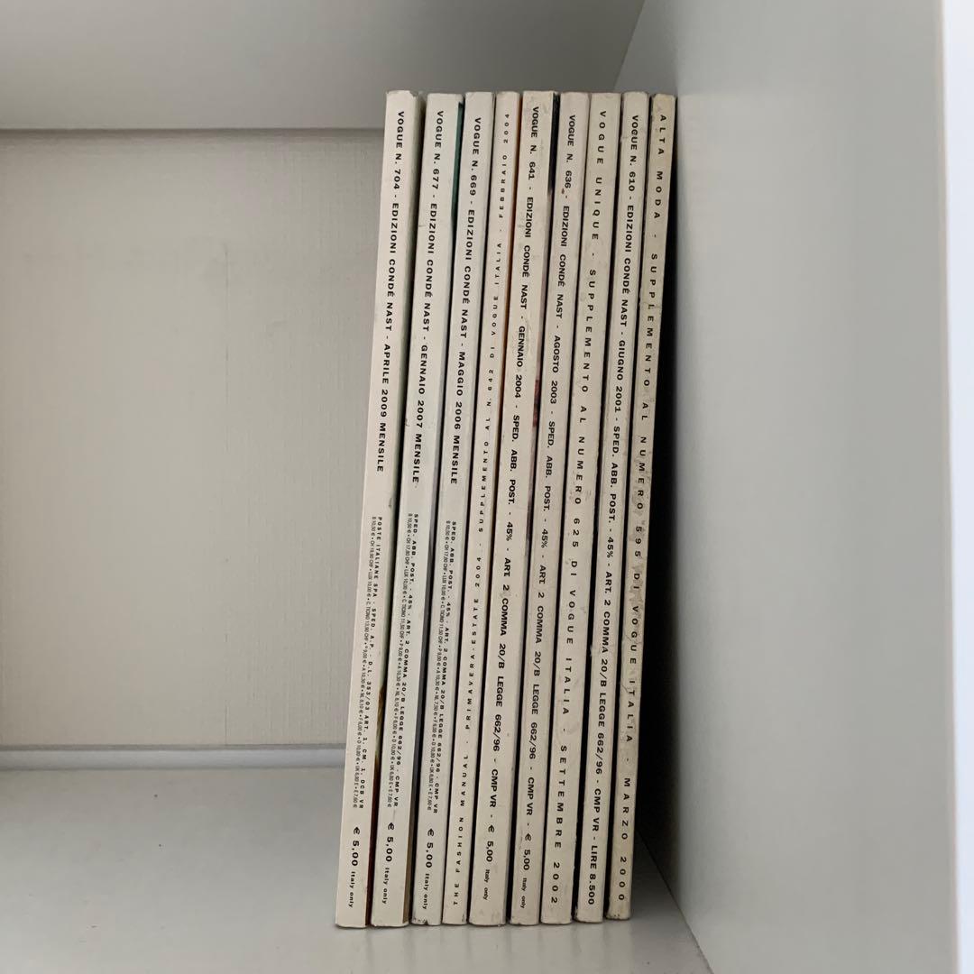 VOGUE ITALIA 9点　2000〜2007年　まとめ売り