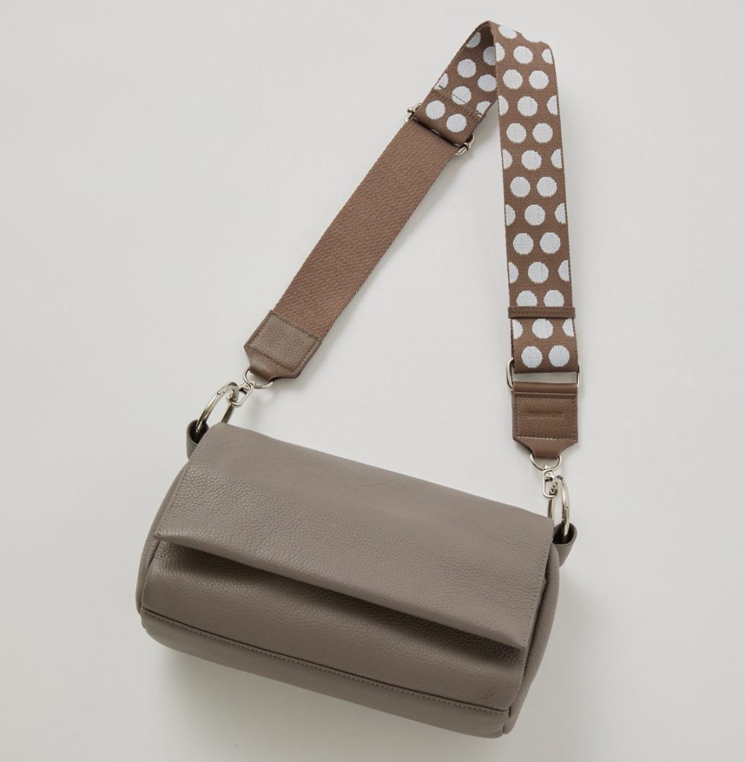 ★おすずさま用★【新品未開封】ビアズリー ショルダーベルト（ドット） グレー系
