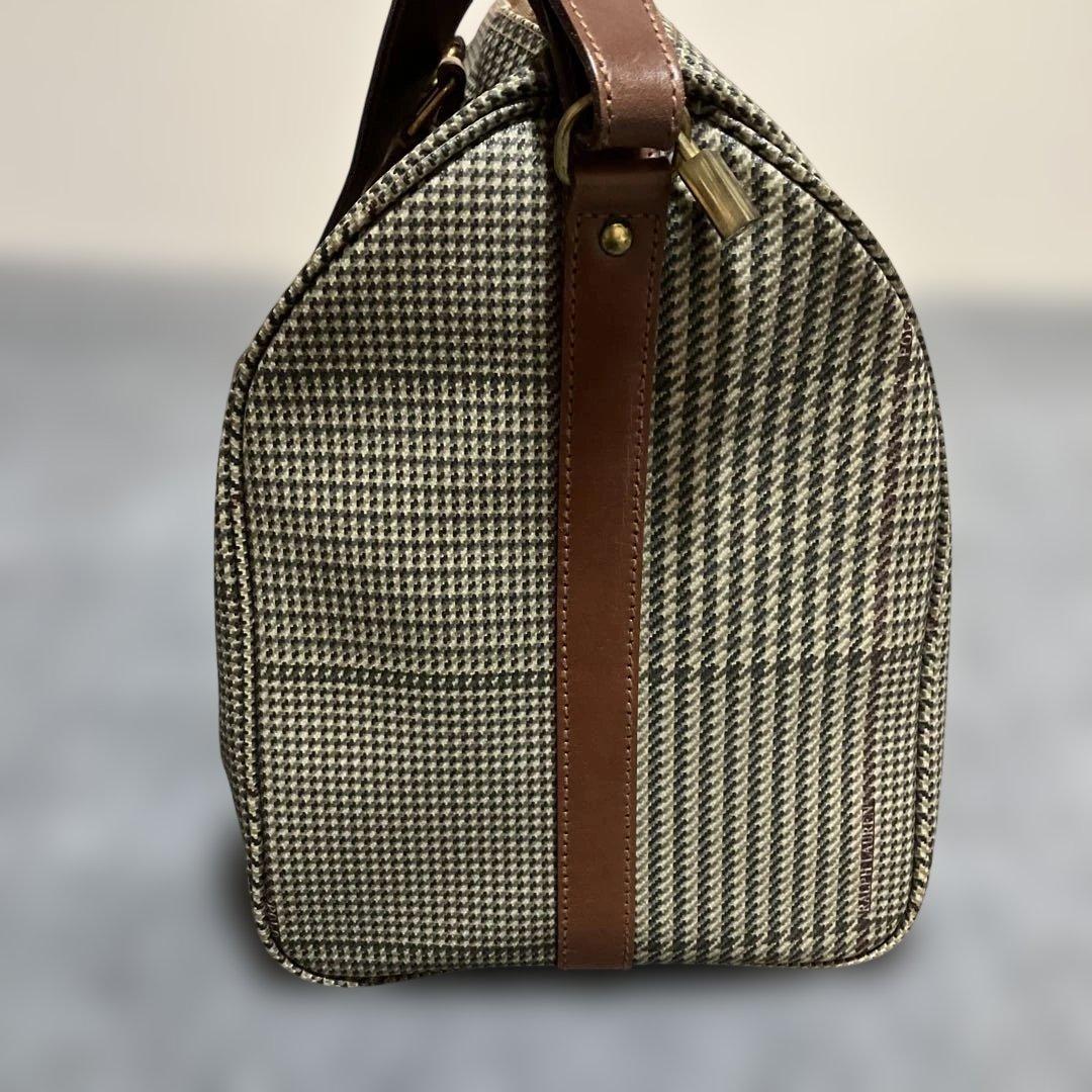 【美品】ポロラルフローレン　千鳥柄　ボストンバッグ