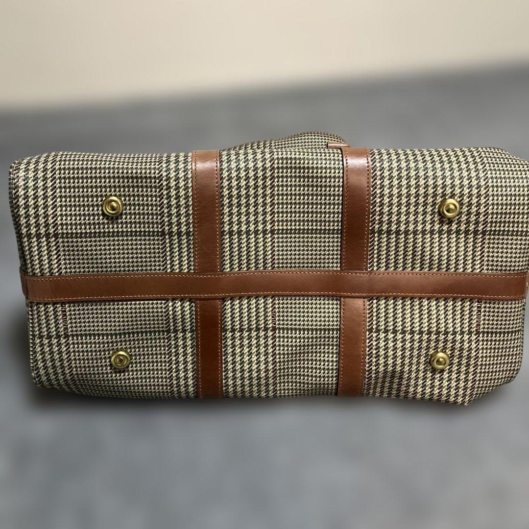 【美品】ポロラルフローレン　千鳥柄　ボストンバッグ