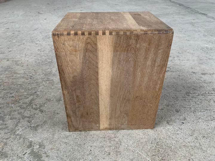 アンティーク 木製 モールガラス 5段小引出し 古道具