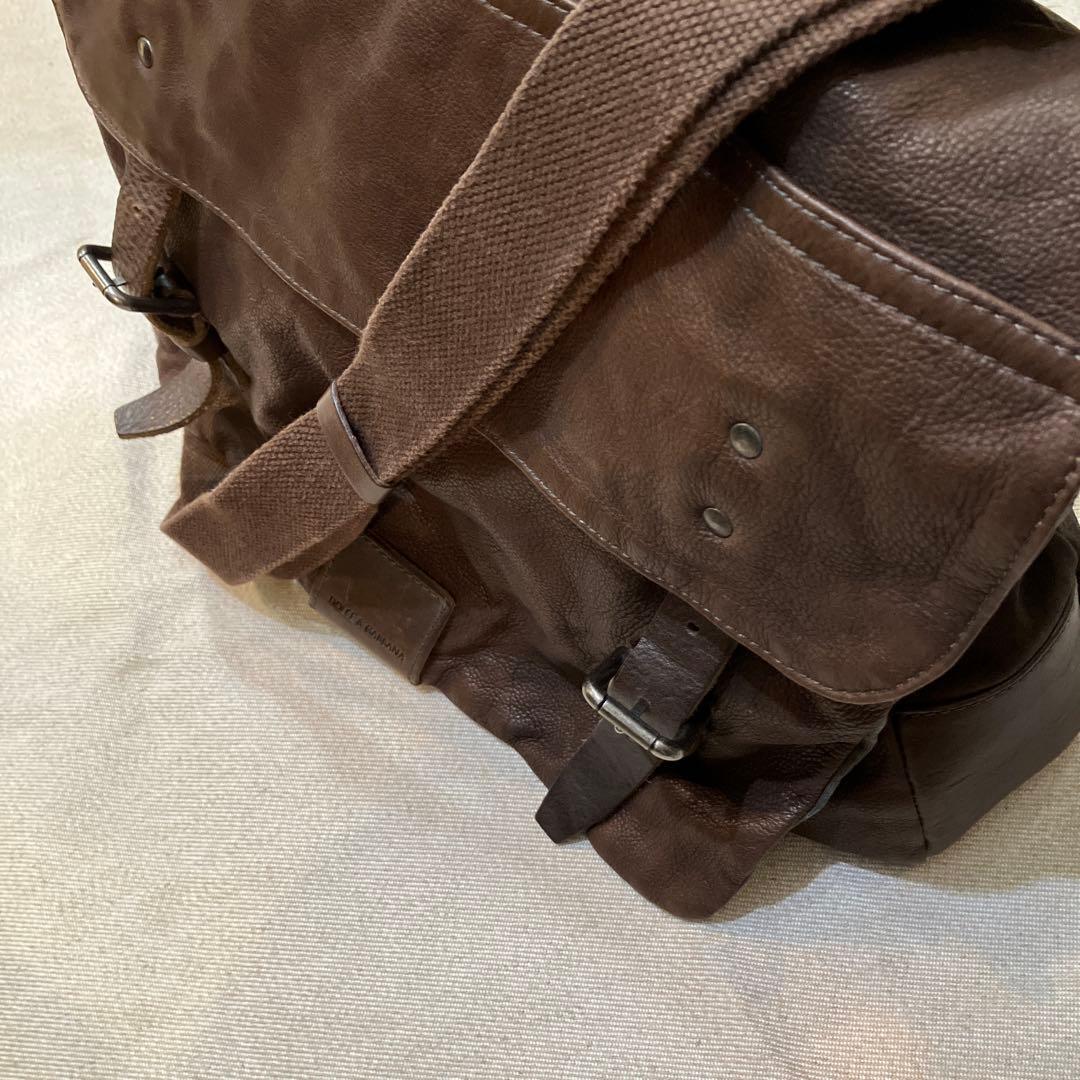 DOLCE & GABBANA メッセンジャーバッグ ブラウン