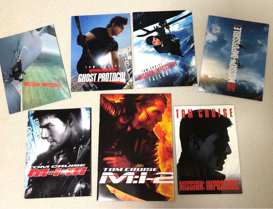 ミッションインポッシブル　全7作品パンフレットセット