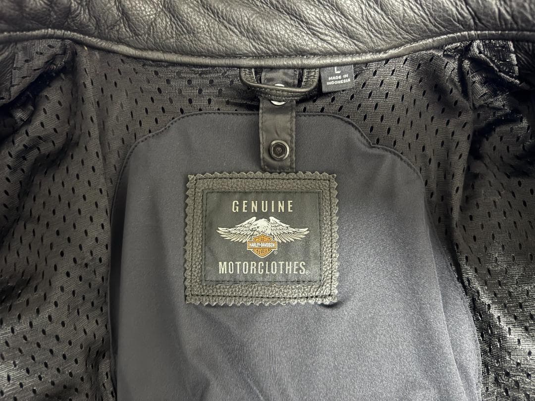 ハーレーダビッドソン スイングアーム メンズ レザージャケット Lサイズ