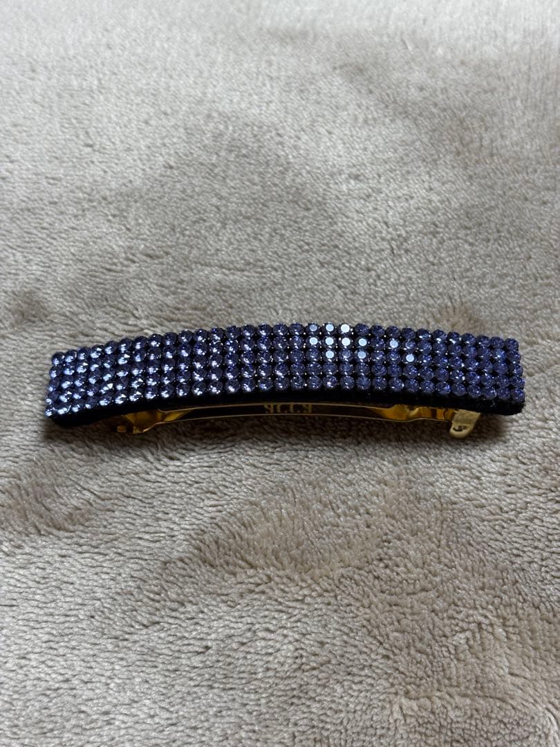 acca紫色スワロフスキーバレッタ