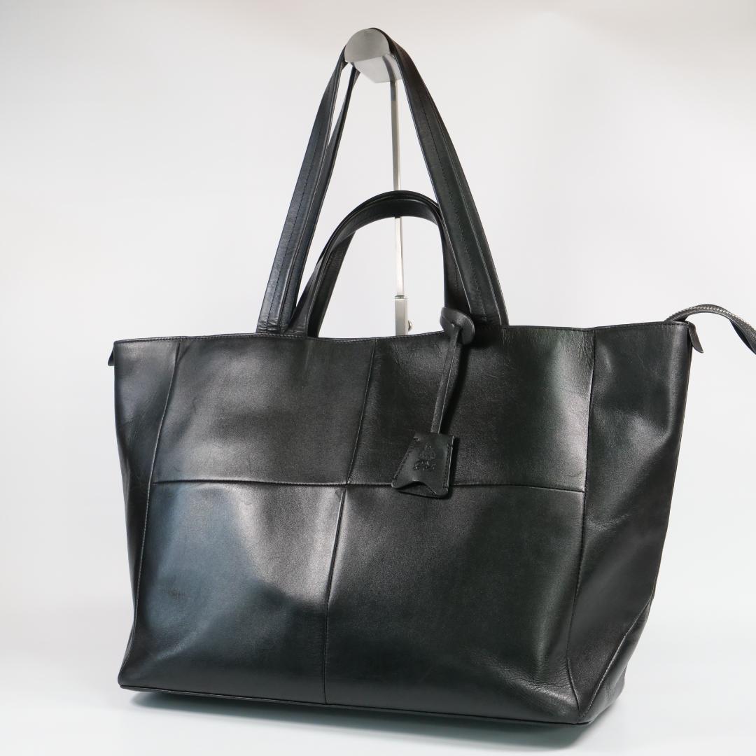美品✨P.I.D アルタール トートバッグ レザー ブラック A4可