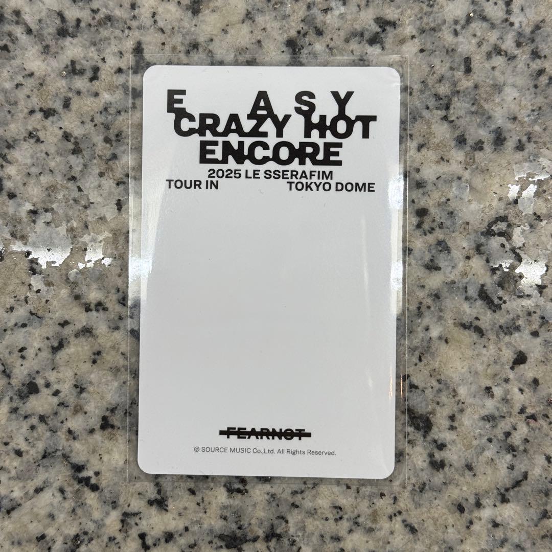 LE SSERAFIM サクラ 東京ドーム 新規入会 トレカ