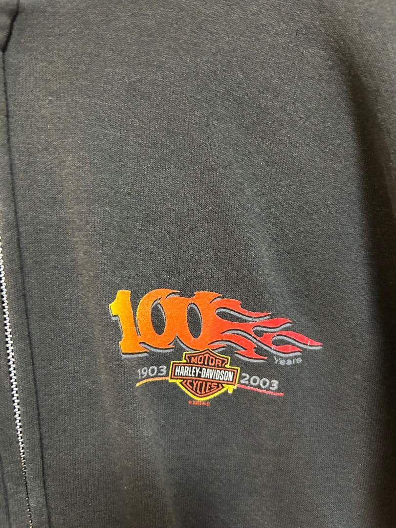 Harley-Davidson フルジップパーカー ブラック