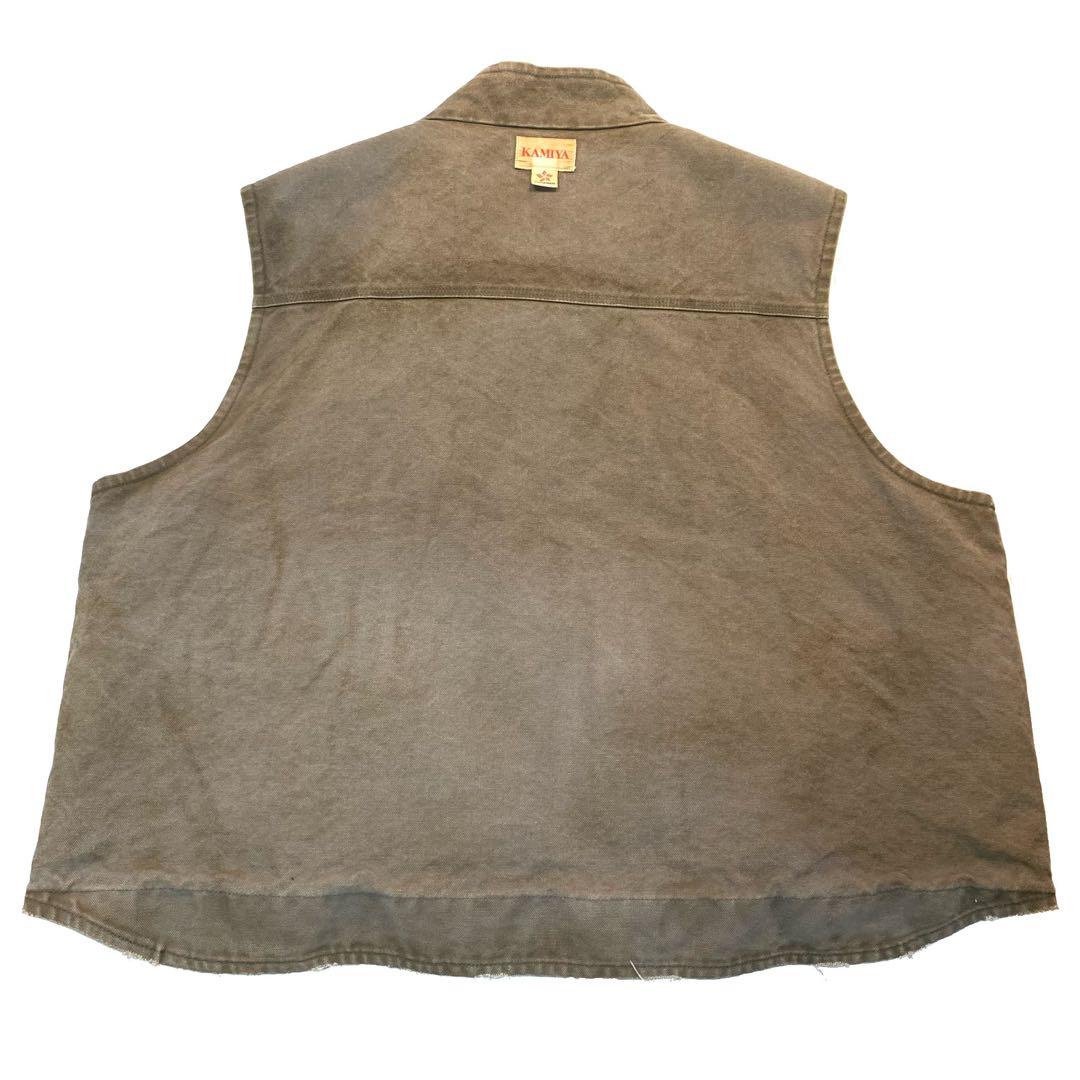 KAMIYA 23AW BORO VEST Mサイズ ビンテージ加工 カミヤ