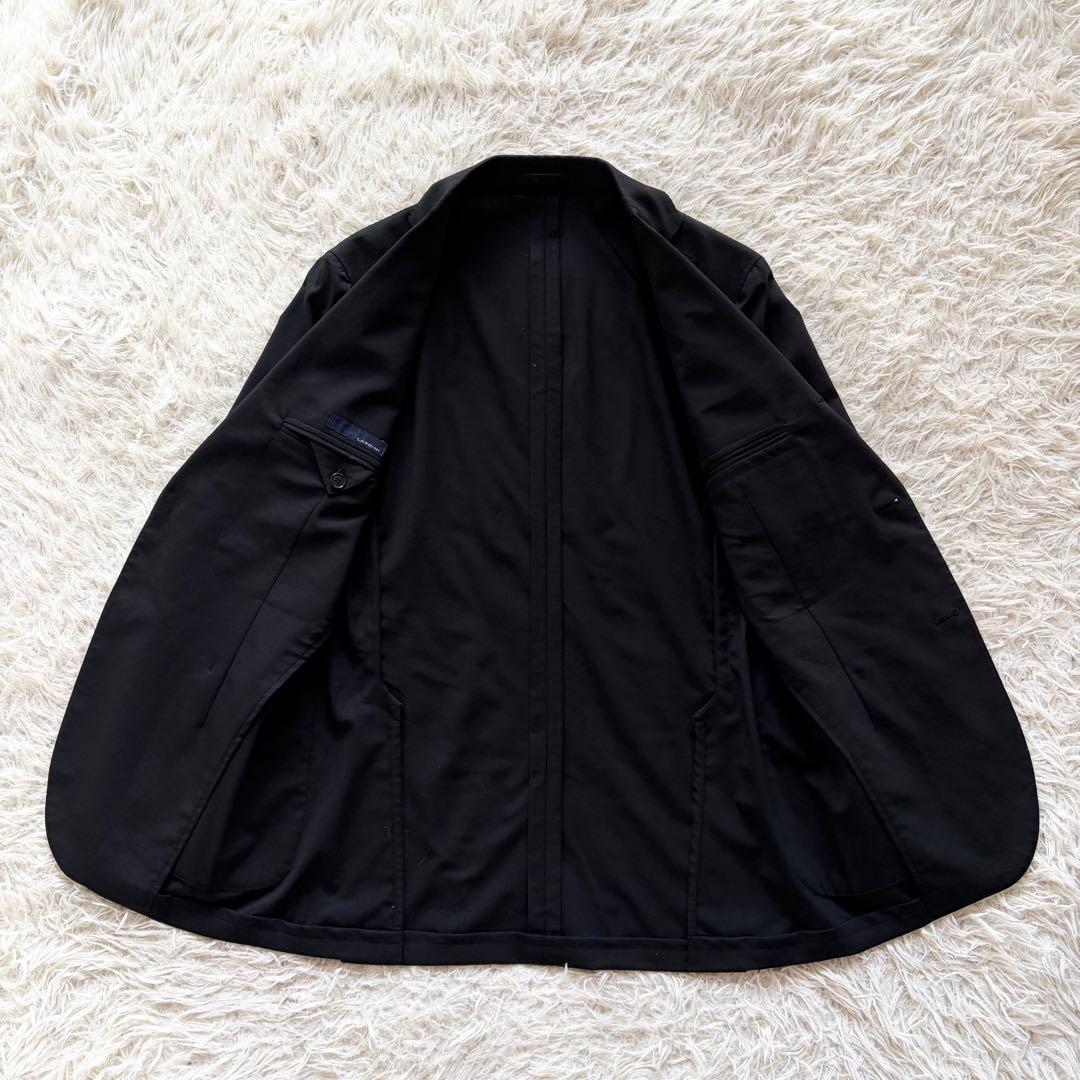 <美品>LARDINI ブラック ウール ジャケット サイズ46