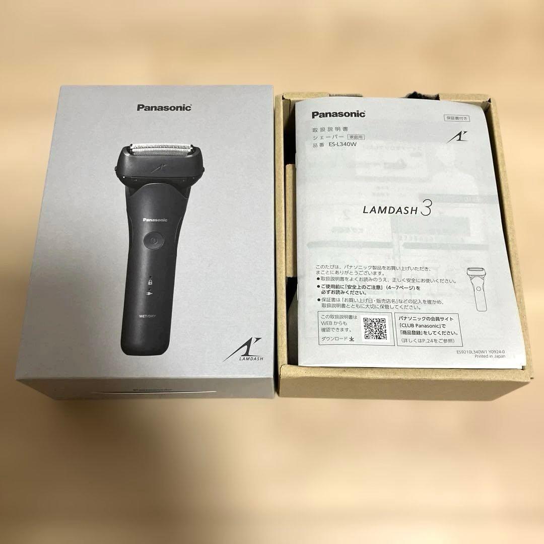 Panasonic ラムダッシュ 3枚刃 ES-L340W-K
