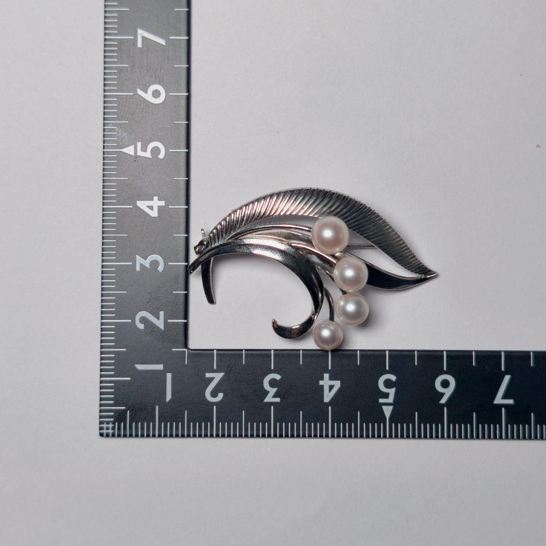 【極美品 最高級!!】ミキモト ブローチ パール フォーマル 4珠 皇室御用達