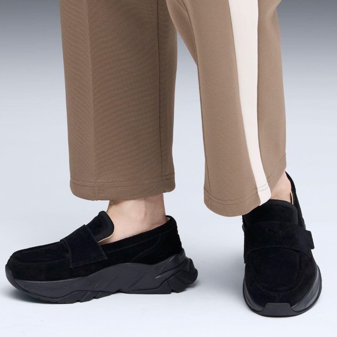 直営店限定 PUMA プーマ ウィメンズ ローファー スウェード ブラック