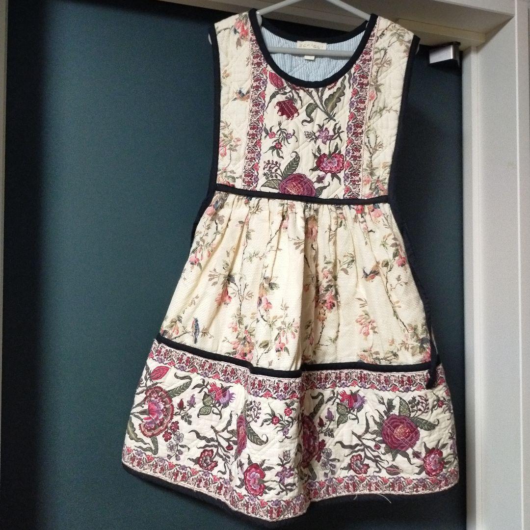 発送前お値下げ！Bonjour diary 花柄 ノースリーブワンピース 4Y