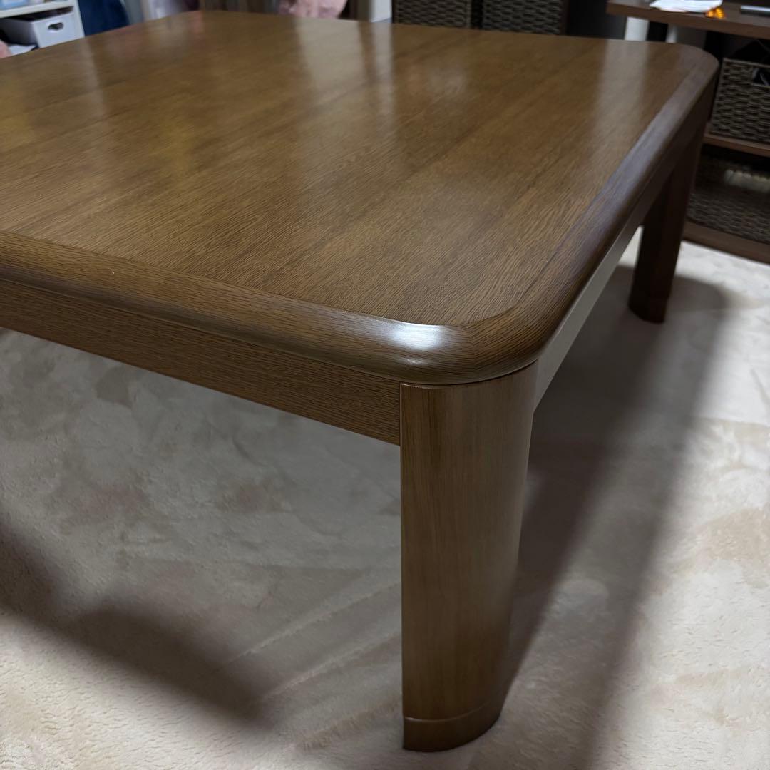 山善（YAMAZEN）2019年製 家具調こたつ　90正方形