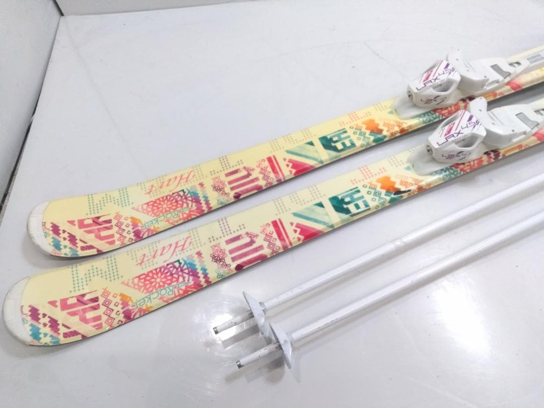 女の子/レディース ジュニアスキー4点セット ハート140cm ブーツ24cm◇