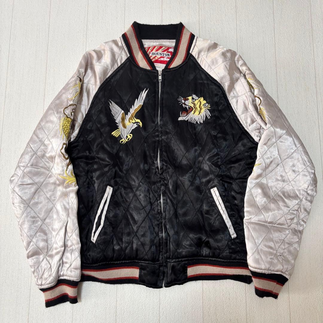 HOUSTON｜ヒューストン　スーベニアジャケット　スカジャン　キルティング　龍