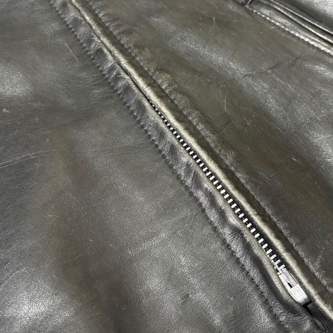 ⭐︎超希少　ショット　シングル　レザージャケット　ライダース　チンスト　本革