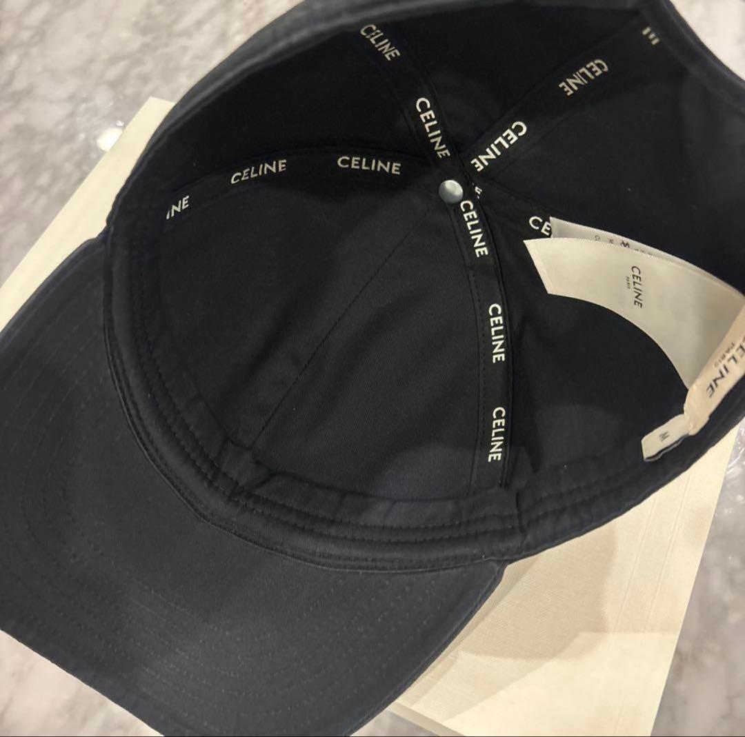 ち*☆様 CELINE ブラック Cロゴ ベースボールキャップ　M