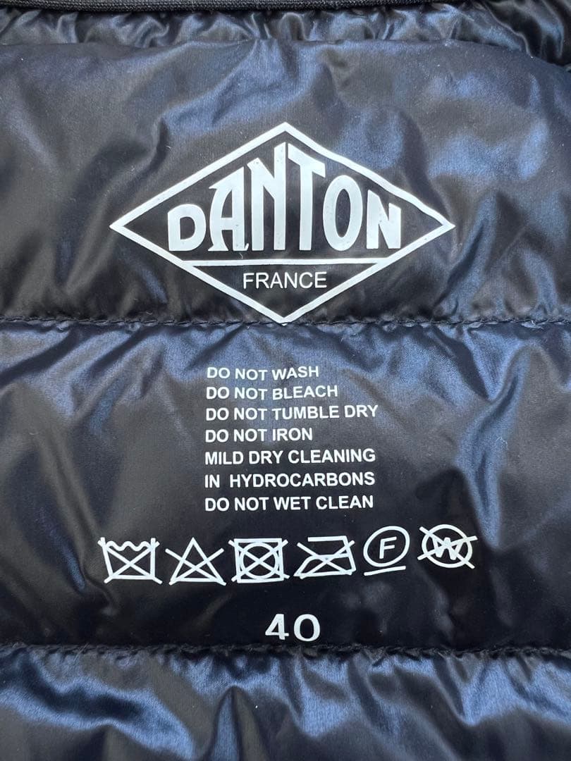 【nico❤︎】DANTON ブラック ダウンジャケット サイズ40