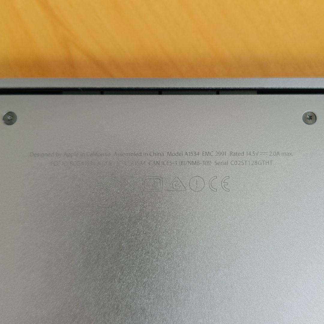 【バッテリー正常】Macbook 12インチ 2016 8G 250GB