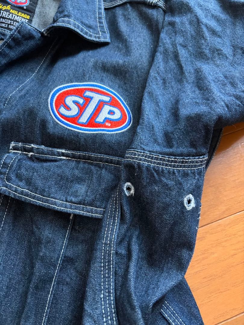 STP デニム つなぎ オールインワン 作業着　スナップオンライトオンスアメカジ