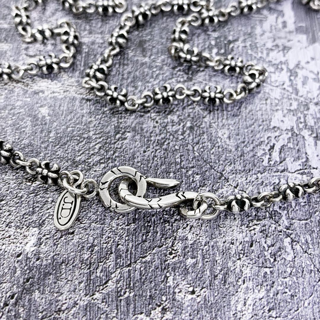 廃盤★Justin Davis ユリモチーフネックレス（いぶし・70cm）