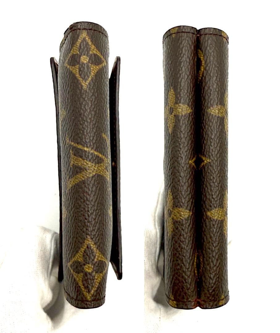 ルイヴィトン 三つ折り財布 ポルトモネビエカルトクレディ モノグラム ブラウン