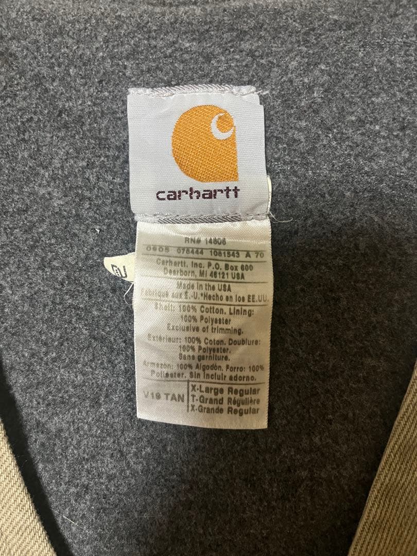 m*t様 カーハート ダック生地ベスト　90年代　アメリカ製