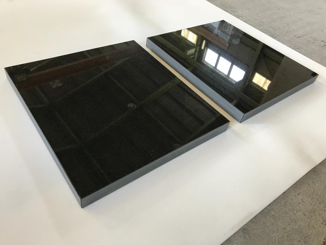 【センチュリー】高級 天然黒御影石 オーディオボード　特注　2枚　送料込み