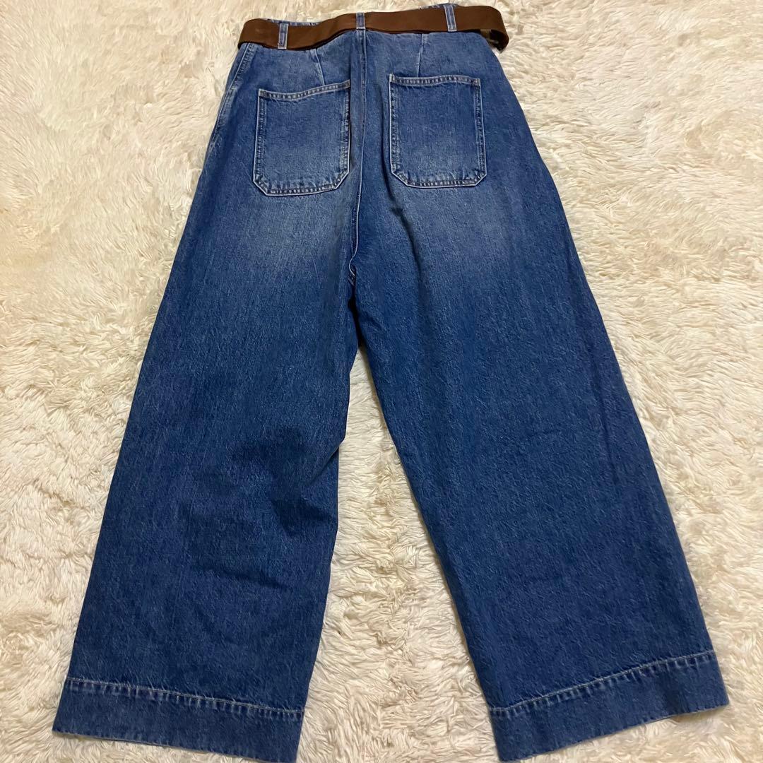 未使用　プランシー　ワイドレッグ　カーゴ　ジーンズ 38