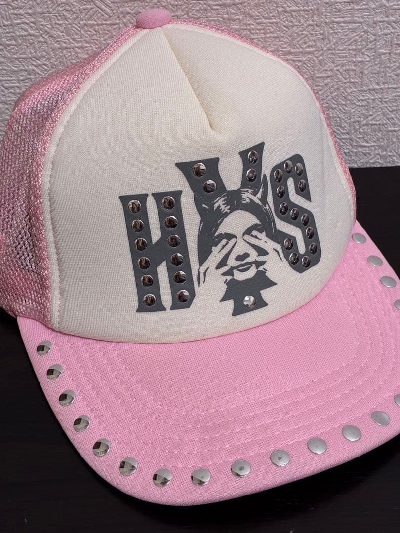 ヒステリックグラマー メッシュキャップ ピンク スタッズ(正規品)