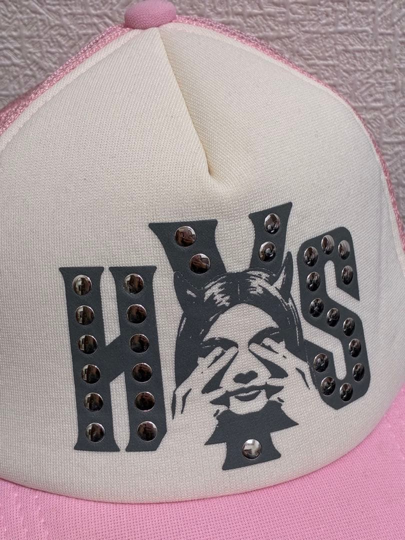 ヒステリックグラマー メッシュキャップ ピンク スタッズ(正規品)